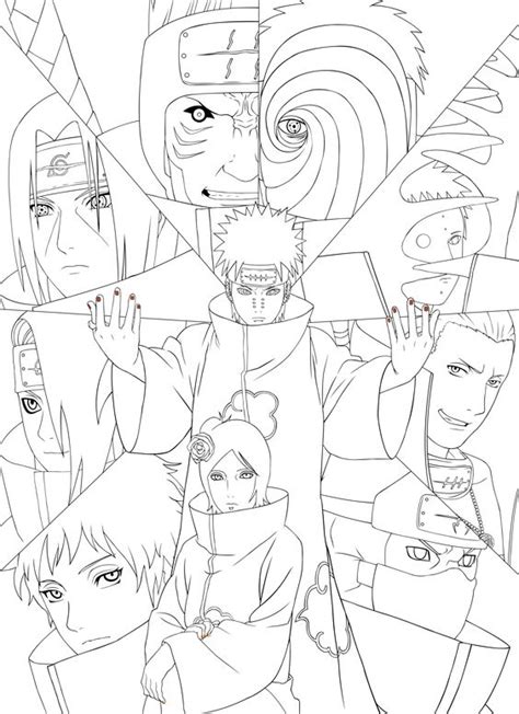 Akatsuki – Coloring Pages and Books in PDF